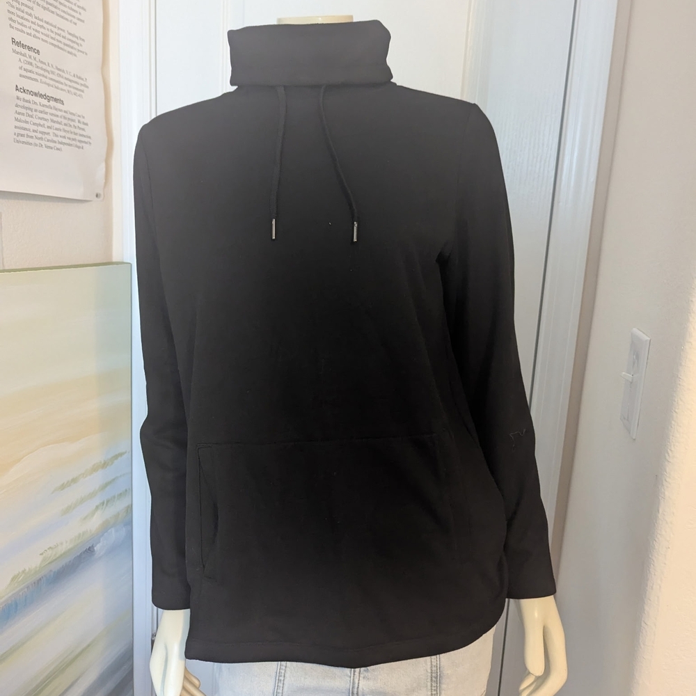 Liz Claiborne Black Cowl Neck Sweater